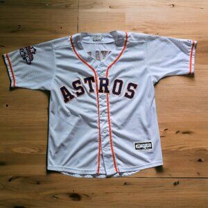 ASTROS 2017 (M/L) By Majestic White #34 Ryan Button Up